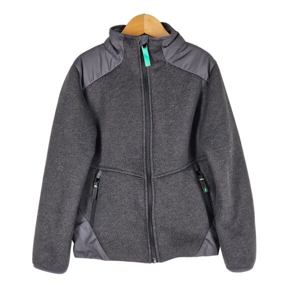 CHAMPION C9 BOYS OUTERWEAR SMALL GRAY FULL ZIP FLEECE JACKET SIZE SMALL (6-7) - Picture 1 of 9